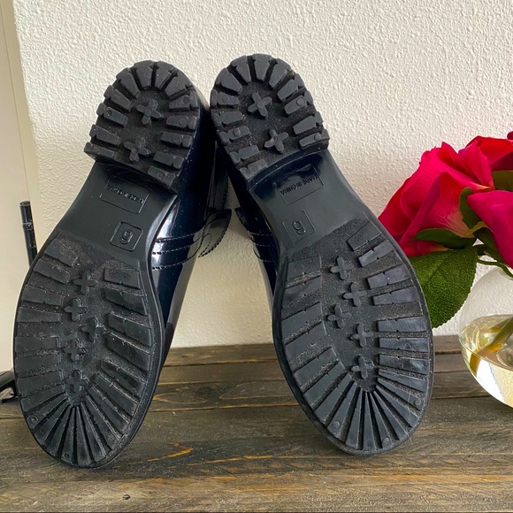 Nicole Miller Shiny Patent Leather Ankle Rain Boots (size 6)🌹 - Picture 8 of 13